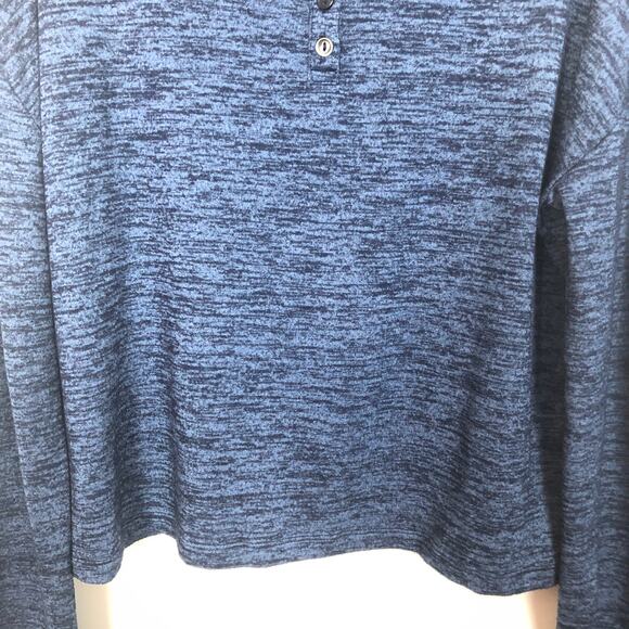Love by Gap Marled Womens Blue Crop Top/Sweater Size Medium - Picture 4 of 9
